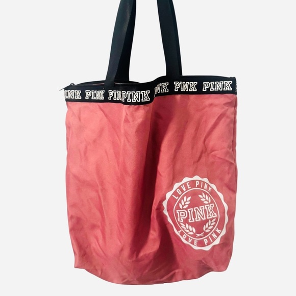 PINK Victoria's Secret Coral Tote Bag - Picture 1 of 4